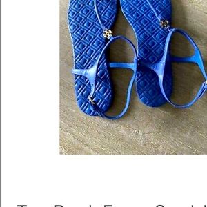 Tory Burch Nautical Blue Sandals